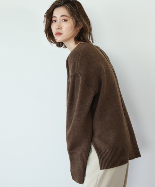 A part by(アパートバイ)の「7GフカVショートプルオーバー 926039(ニット/セーター・レディース・ブラック/ブラウン/オフホワイト/ピンク系その他3・FREE)」の15枚目の写真