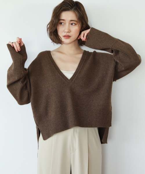 A part by(アパートバイ)の「7GフカVショートプルオーバー 926039(ニット/セーター・レディース・ブラック/ブラウン/オフホワイト/ピンク系その他3・FREE)」の17枚目の写真