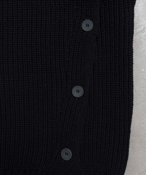 MAISON SPECIAL(メゾンスペシャル)の「《ユニセックスアイテム》バルーンコットンプライムオーバーサイドスリットクラッシュベスト 【MAISON SPECIAL/メゾンスペシャル】(ベスト・メンズ・オフホワイト/ブラック/ラベンダー・44/46)」の7枚目の写真