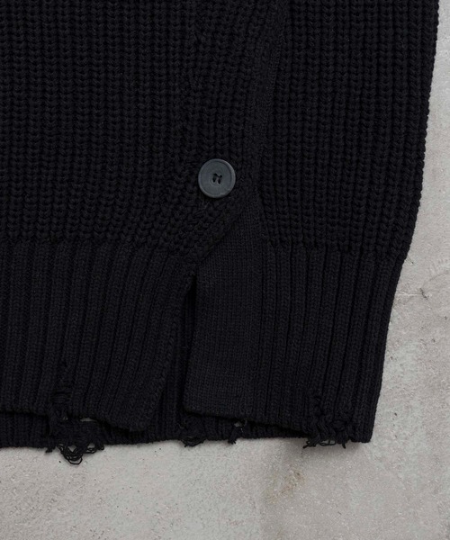 MAISON SPECIAL(メゾンスペシャル)の「《ユニセックスアイテム》バルーンコットンプライムオーバーサイドスリットクラッシュベスト 【MAISON SPECIAL/メゾンスペシャル】(ベスト・メンズ・オフホワイト/ブラック/ラベンダー・44/46)」の8枚目の写真