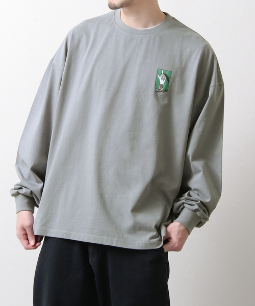 Mark Gonzales(マーク・ゴンザレス)の「【別注】【Mark Gonzales/マークゴンザレス】プリントイラストビッグロンT 長袖Tシャツ(Tシャツ/カットソー・メンズ・グレー/ホワイト/パープル/ブルー/ブラック/グリーン・LARGE/MEDIUM)」の18枚目の写真