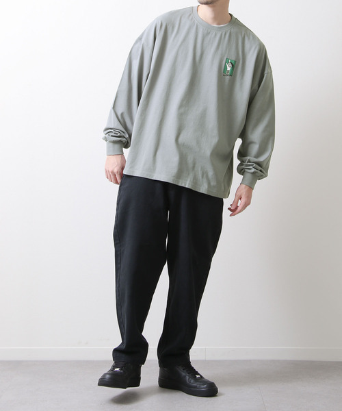 Mark Gonzales(マーク・ゴンザレス)の「【別注】【Mark Gonzales/マークゴンザレス】プリントイラストビッグロンT 長袖Tシャツ(Tシャツ/カットソー・メンズ・グレー/ホワイト/パープル/ブルー/ブラック/グリーン・LARGE/MEDIUM)」の19枚目の写真
