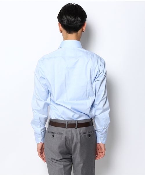 鎌倉シャツ（カマクラシャツ）の「【Maker's shirt鎌倉 × SQUOVAL】セミワイドシャツ（シャツ/ブラウス・メンズ・ホワイト/ブルー/ブルー系その他・SMALL/LARGE/MEDIUM/X-LARGE）」の6枚目の写真