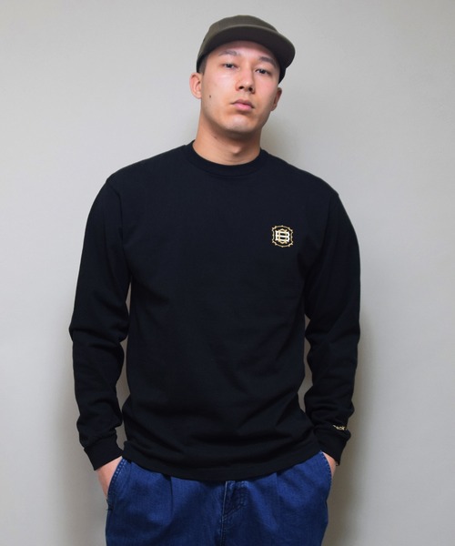 Back Channel（バックチャンネル）の「LABEL LONG SLEEVE T（Tシャツ/カットソー・メンズ・ホワイト/ブラック・MEDIUM/LARGE/X-LARGE/XX-LARGE/SMALL）」の11枚目の写真
