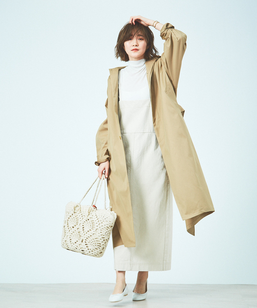 Rouge vif（ルージュヴィフ）の「TCステンカラーコート（ステンカラーコート・レディース・ベージュ/カーキ・38/36）」の20枚目の写真