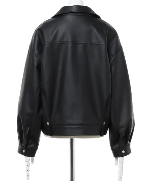 INGNI（イング）の「BIGライダース（ライダースジャケット・レディース・ブラック/ベージュ/アイボリー・M）」の8枚目の写真