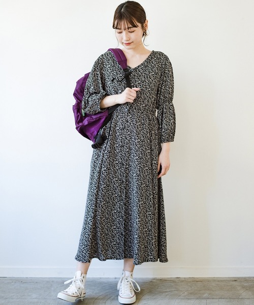 華やぎぎゅっと詰め込んだ羽織にもなるとっておきギャザーワンピース ワンピース ワンピース Haco ハコ のファッション 頑張らずとも主役になれちゃう