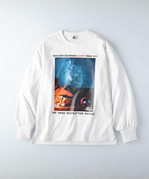 CAMP7（キャンプセブン）の「【CAMP7】袖ボリュームフォトロンＴ（Tシャツ/カットソー・レディース・グリーン/イエロー/ホワイト・M/L）」の14枚目の写真