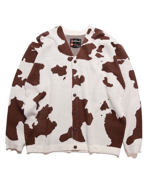 TOWNCRAFT（タウンクラフト）の「JAQUARD CARDIGAN SWEATER カーディガン（カーディガン/ボレロ・メンズ・ブラウン/レッド/ブラック×ブラック/ダークブラウン/ブラック/ブルー/ブラック系その他・L/M）」の4枚目の写真