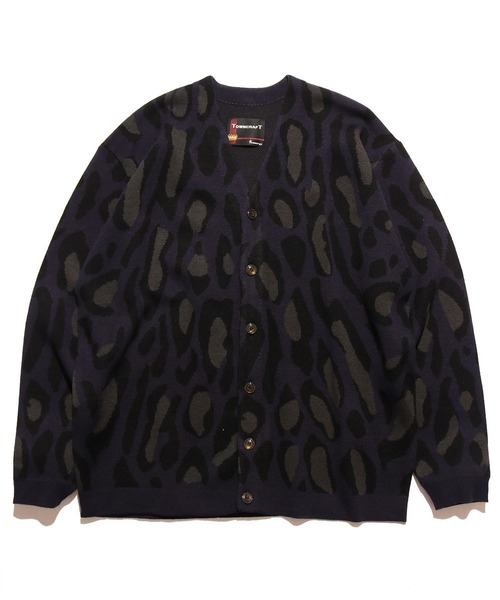 TOWNCRAFT（タウンクラフト）の「JAQUARD CARDIGAN SWEATER カーディガン（カーディガン/ボレロ・メンズ・ブラウン/レッド/ブラック×ブラック/ダークブラウン/ブラック/ブルー/ブラック系その他・L/M）」の2枚目の写真