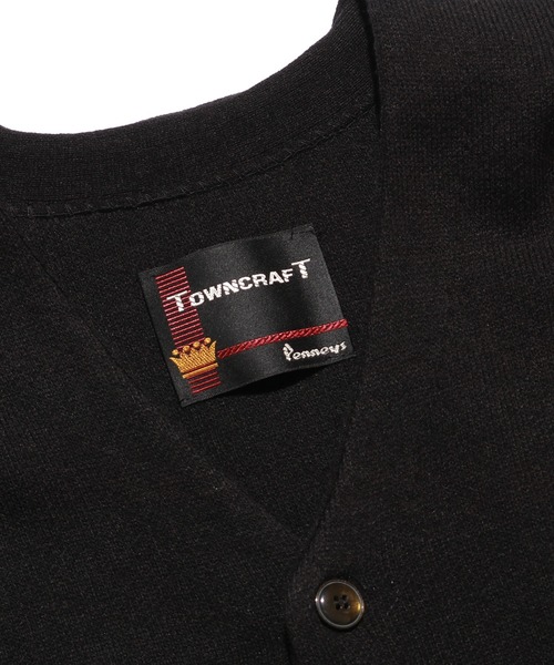 TOWNCRAFT（タウンクラフト）の「JAQUARD CARDIGAN SWEATER カーディガン（カーディガン/ボレロ・メンズ・ブラウン/レッド/ブラック×ブラック/ダークブラウン/ブラック/ブルー/ブラック系その他・L/M）」の16枚目の写真