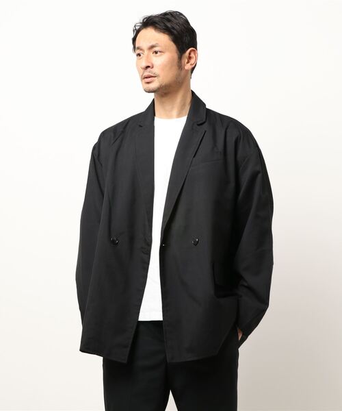 おしゃれスタ（オシャレスタ）の「TRビッグシルエットダブルブレストテーラードジャケット(IR)（テーラードジャケット・メンズ・ブラック/カーキ/ベージュ/ブルー系その他/その他/グレイッシュベージュ・XL/L/M）」の7枚目の写真