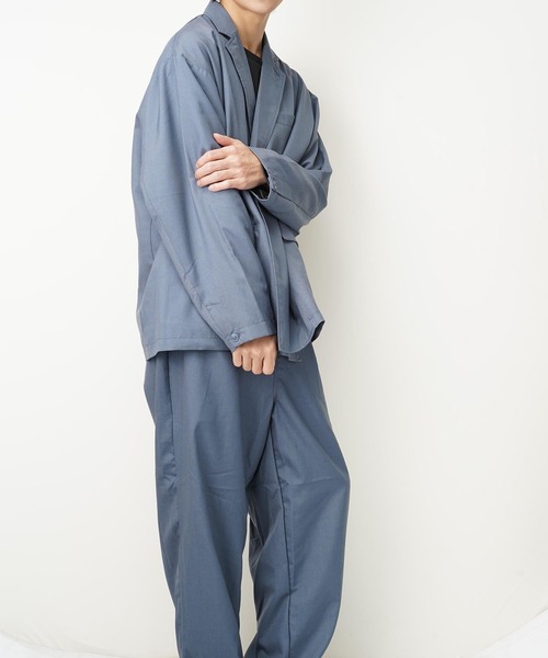 おしゃれスタ（オシャレスタ）の「TRビッグシルエットダブルブレストテーラードジャケット(IR)（テーラードジャケット・メンズ・ブラック/カーキ/ベージュ/ブルー系その他/その他/グレイッシュベージュ・XL/L/M）」の21枚目の写真