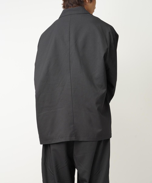 おしゃれスタ（オシャレスタ）の「TRビッグシルエットダブルブレストテーラードジャケット(IR)（テーラードジャケット・メンズ・ブラック/カーキ/ベージュ/ブルー系その他/その他/グレイッシュベージュ・XL/L/M）」の10枚目の写真