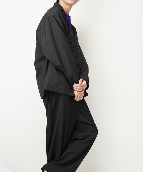 おしゃれスタ（オシャレスタ）の「TRビッグシルエットダブルブレストテーラードジャケット(IR)（テーラードジャケット・メンズ・ブラック/カーキ/ベージュ/ブルー系その他/その他/グレイッシュベージュ・XL/L/M）」の8枚目の写真