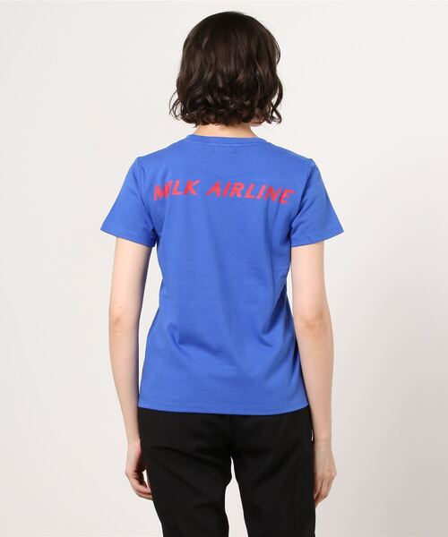 【美品レア】MILK ミルク ネイビー パフスリーブ Tシャツ ロゴtee MILK tシャツ スクエア パフ Tee レディース : ZOZOTOWN Yahoo