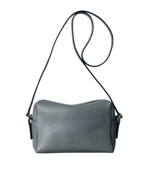 【HIROFU 】ヒロフ ワンハンド ショルダーバッグ 2WAY レザー グレー HIROFU ショルダーバッグ バッグ 「ヴィータ」レザーショルダー