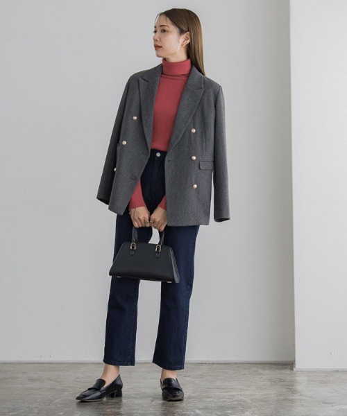 Pierrot（ピエロ）の「選べる2type ハイウエストストレートデニム（デニムパンツ・レディース・ブルー/ブルー系その他2/ブルー系その他/ライトブルー/ブルー系その他3/ネイビー・M/S/L/PL/PM/PS）」の16枚目の写真