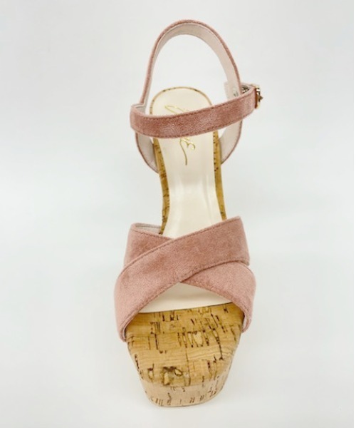 R&E(アールアンドイー)の「【21SS新作】【R&E】コルクチャンキーヒールクロスサンダル(サンダル・レディース・ブラック/ピンク/レモンイエロー/ホワイト・S/M/L)」の8枚目の写真