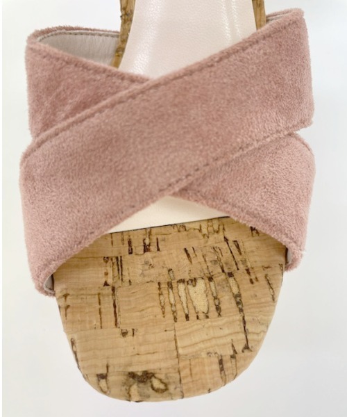 R&E(アールアンドイー)の「【21SS新作】【R&E】コルクチャンキーヒールクロスサンダル(サンダル・レディース・ブラック/ピンク/レモンイエロー/ホワイト・S/M/L)」の18枚目の写真