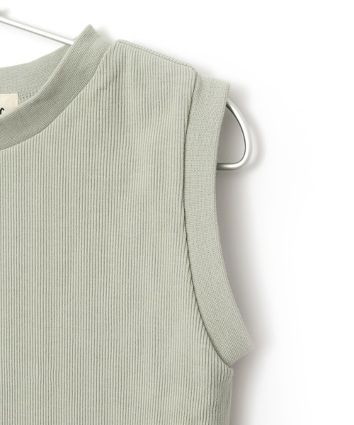 MAKE YOUR DAY（メイクユアデイ）の「リブタンクトップ■80～140cm（タンクトップ・キッズ・ピンク/ブラウン/ミント/オフホワイト/チャコールグレー・140/130/110/80/90/100/120）」の13枚目の写真