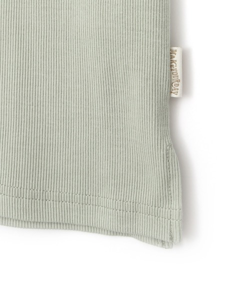 MAKE YOUR DAY（メイクユアデイ）の「リブタンクトップ■80～140cm（タンクトップ・キッズ・ピンク/ブラウン/ミント/オフホワイト/チャコールグレー・140/130/110/80/90/100/120）」の14枚目の写真