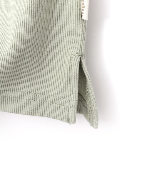 MAKE YOUR DAY（メイクユアデイ）の「リブタンクトップ■80～140cm（タンクトップ・キッズ・ピンク/ブラウン/ミント/オフホワイト/チャコールグレー・140/130/110/80/90/100/120）」の15枚目の写真