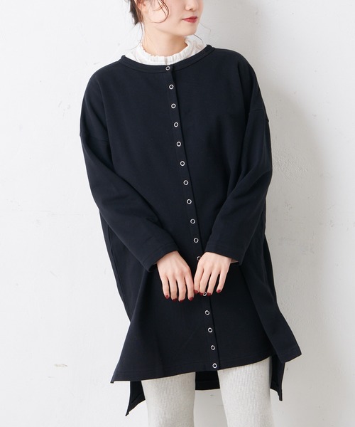 PUAL CE CIN（ピュアルセシン）の「綿ポリウレタンシャーリング襟フリルブラウス（シャツ/ブラウス・レディース・その他3/その他2/オフホワイト/その他1・FREE）」の10枚目の写真