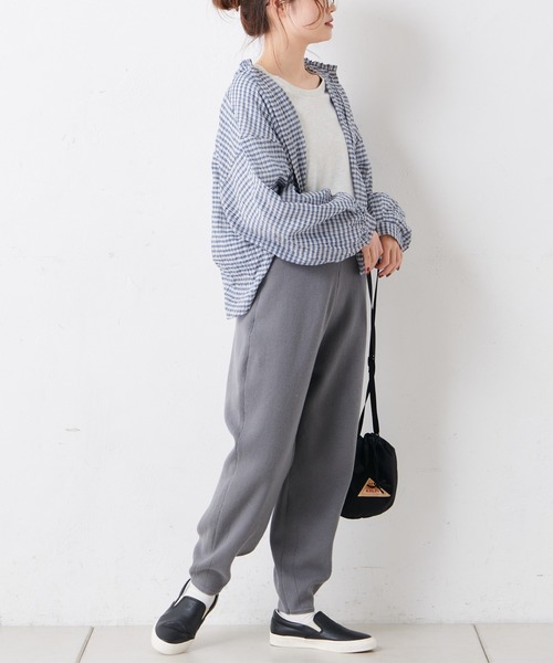 PUAL CE CIN（ピュアルセシン）の「綿ポリウレタンシャーリング襟フリルブラウス（シャツ/ブラウス・レディース・その他3/その他2/オフホワイト/その他1・FREE）」の22枚目の写真