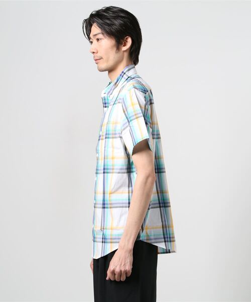 Original Penguin by Munsingwear（オリジナルペンギン バイ マンシングウェア）の「ペンギン バイ マンシングウェア マドラスチェックボタンダウンシャツ メンズ ユニセックス ウェア スポーツウェア ゴルフ（シャツ/ブラウス・メンズ・ホワイト・S/M/L/XL）」の8枚目の写真