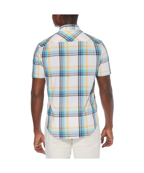 Original Penguin by Munsingwear（オリジナルペンギン バイ マンシングウェア）の「ペンギン バイ マンシングウェア マドラスチェックボタンダウンシャツ メンズ ユニセックス ウェア スポーツウェア ゴルフ（シャツ/ブラウス・メンズ・ホワイト・S/M/L/XL）」の4枚目の写真