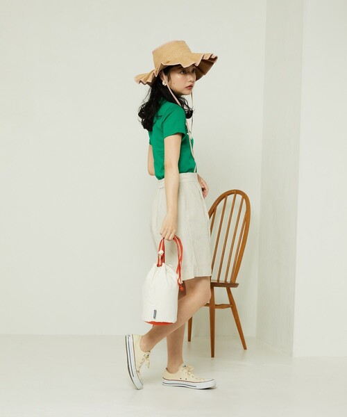 FREAK'S STORE（フリークスストア）の「リネンレーヨンショートパンツ（その他パンツ・レディース・オフホワイト/ブラック・MEDIUM/SMALL）」の22枚目の写真