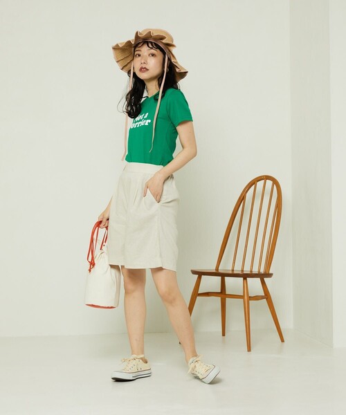 FREAK'S STORE（フリークスストア）の「リネンレーヨンショートパンツ（その他パンツ・レディース・オフホワイト/ブラック・MEDIUM/SMALL）」の17枚目の写真