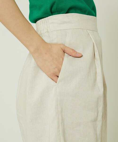 FREAK'S STORE（フリークスストア）の「リネンレーヨンショートパンツ（その他パンツ・レディース・オフホワイト/ブラック・MEDIUM/SMALL）」の14枚目の写真