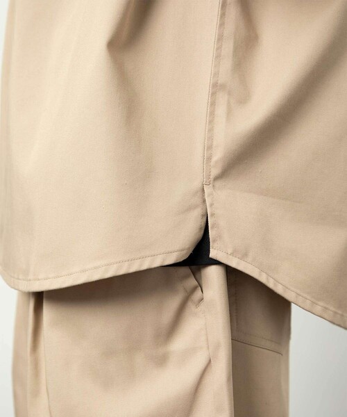 FREAK'S STORE（フリークスストア）の「ビックシルエット オープンカラー ワークシャツ セットアップ/シェフパンツ/イージーショーツ（セットアップ・メンズ・ベージュ/ブラック/オフホワイト/ベージュ系その他/ブラック系その他/ダークネイビー/レオパード・SMALL/MEDIUM/LARGE）」の20枚目の写真