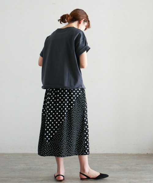 NOMBRE IMPAIR（ノンブルアンペール）の「アメコミPT　半袖TEE（Tシャツ/カットソー・レディース・ホワイト/チャコールグレー・FREE）」の12枚目の写真