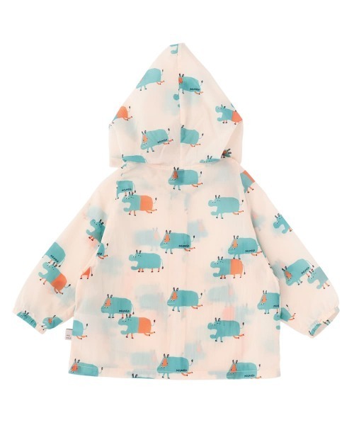 moimoln（モイモルン）の「クリップフード付ウィンドブレーカー（ナイロンジャケット・キッズ・アイボリー/ピンク系その他2・100cm/90cm/120cm/110cm/130cm）」の5枚目の写真