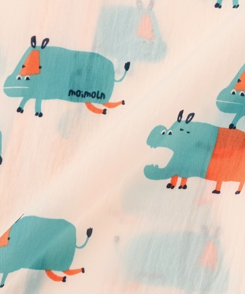 moimoln（モイモルン）の「クリップフード付ウィンドブレーカー（ナイロンジャケット・キッズ・アイボリー/ピンク系その他2・100cm/90cm/120cm/110cm/130cm）」の9枚目の写真