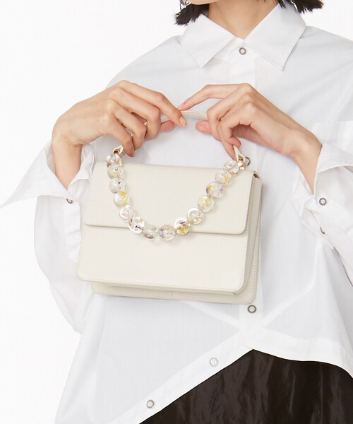 ANEVER（アンエバー）の「【CASABLANCA】ミニフラップ ショルダーバッグ（ハンドバッグ・レディース・ホワイト系/ブラック系・F）」の19枚目の写真