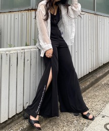 SPIRALGIRL | カシュクールサイドスリットオールインワン(ワンピース)