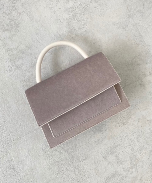 FREE'S MART（フリーズマート）の「【インフルエンサー森下愛里沙さんレコメンド 】◆フラップショルダーバッグ（ショルダーバッグ・レディース・パープル/ベージュ系その他/ブラウン系その他・ﾌﾘ-）」の3枚目の写真