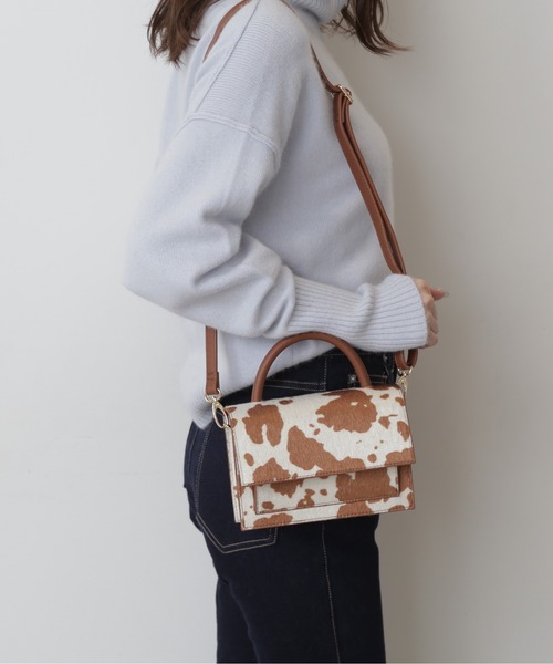 FREE'S MART（フリーズマート）の「【インフルエンサー森下愛里沙さんレコメンド 】◆フラップショルダーバッグ（ショルダーバッグ・レディース・パープル/ベージュ系その他/ブラウン系その他・ﾌﾘ-）」の6枚目の写真