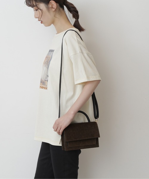 FREE'S MART（フリーズマート）の「【インフルエンサー森下愛里沙さんレコメンド 】◆フラップショルダーバッグ（ショルダーバッグ・レディース・パープル/ベージュ系その他/ブラウン系その他・ﾌﾘ-）」の9枚目の写真