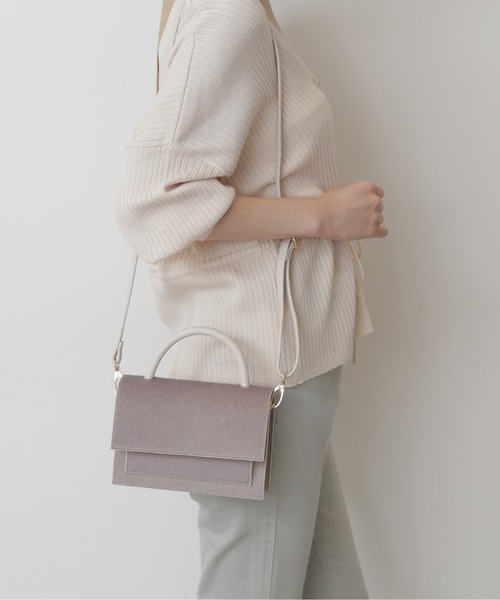 FREE'S MART（フリーズマート）の「【インフルエンサー森下愛里沙さんレコメンド 】◆フラップショルダーバッグ（ショルダーバッグ・レディース・パープル/ベージュ系その他/ブラウン系その他・ﾌﾘ-）」の10枚目の写真
