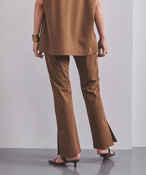 UNITED ARROWS（ユナイテッドアローズ）の「UBCC P PONTE スリット フレアパンツ◆（その他パンツ・レディース・ブラック/ブラウン・36/38）」の4枚目の写真