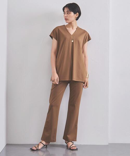 UNITED ARROWS（ユナイテッドアローズ）の「UBCC P PONTE スリット フレアパンツ◆（その他パンツ・レディース・ブラック/ブラウン・36/38）」の5枚目の写真