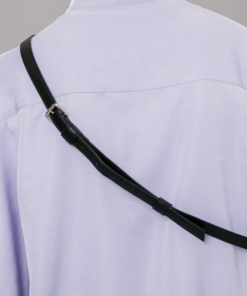 kutir（クティール）の「フェイクレザーショルダーバッグ（ボディバッグ/ウエストポーチ・メンズ・ブラック・FREE）」の17枚目の写真