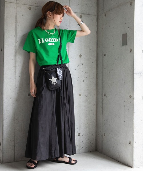 bohmal(ボマール)の「シンプルロゴカラフルTシャツ(Tシャツ/カットソー・レディース・ホワイト/ブルー/グリーン・FREE)」の5枚目の写真