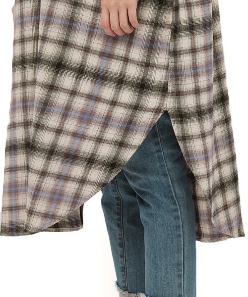 チチカカ（チチカカ）の「チェッククロス刺繍ワンピース（ワンピース・レディース・アイボリー/ブルー/ネイビー・FREE）」の19枚目の写真