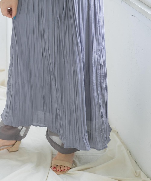 ITEMS URBANRESEARCH（アイテムズ アーバンリサーチ）の「ノースリーブワッシャーワンピース（ワンピース・レディース・チャコールグレー/ベージュ/グレー系その他・FREE）」の19枚目の写真